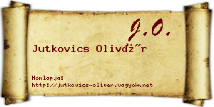 Jutkovics Olivér névjegykártya